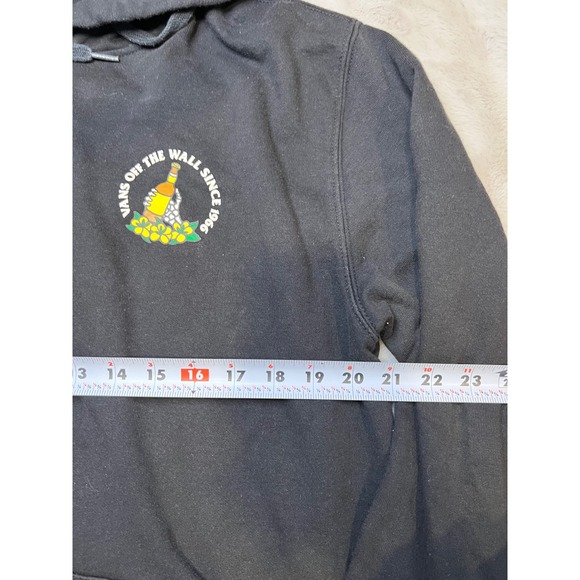 Vans Happy Trails Skeleton Hoodie Mens Medium Black Graphic Sweatshirt Good - Picture 3 of 7